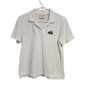 LACOSTE BRIDGERTON NETFLIX Limited Edition Polo White Embroidered Crest Size‎ 36